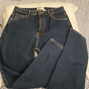Zara Dark Jeans with Gold Stitching